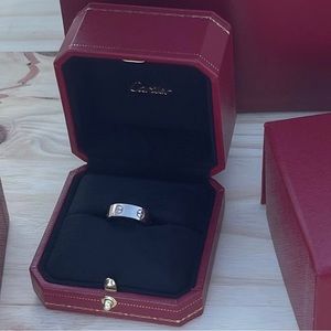 🤍CARTIER LOVE RING WHITE GOLD🤍